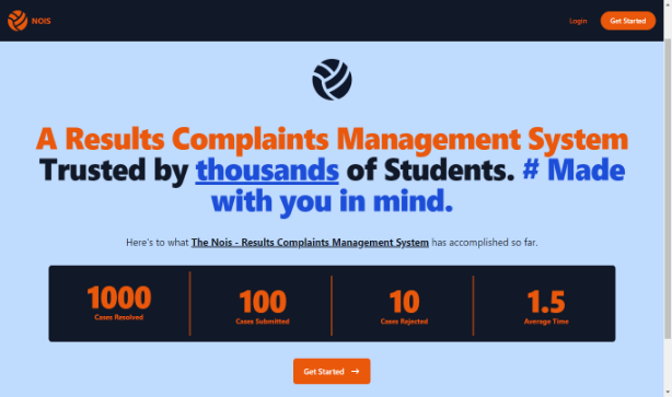 Nois Result Complaint System