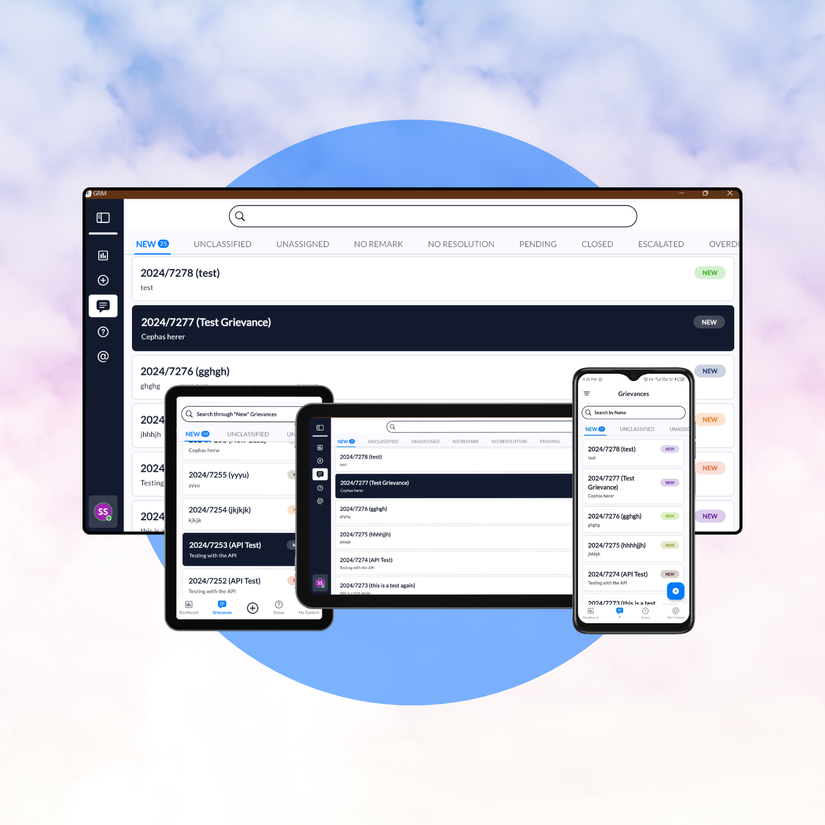GRM Anti-Corruption app across desktop, tablet and mobile